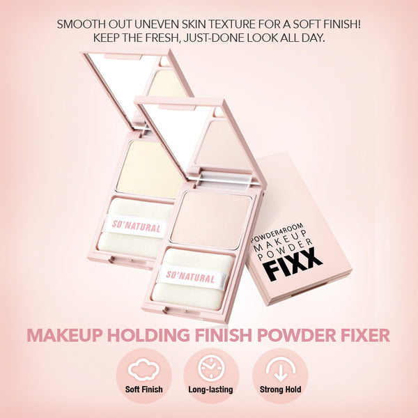 MAKEUP HOLDING FINISH POWDER FIXER -Bright Pink