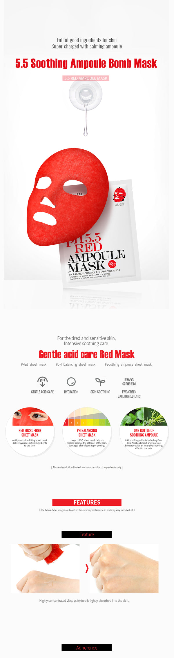 PH 5.5 RED AMPOULE MASK